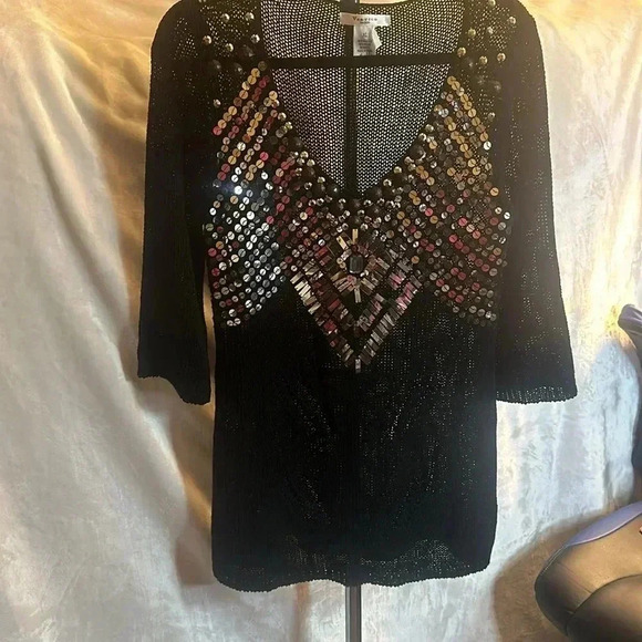 Beautiful Vertigo Paris Studded Sweater - Picture 5 of 10